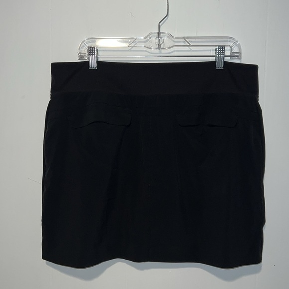 Athleta Women Black SoHo Skort Jupe-Short SoHo Zip Pockets Q21 - Picture 2 of 4